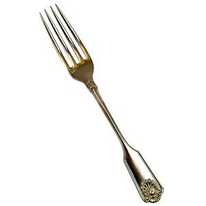 Frank Smith Fiddle Shell Sterling Dinner Fork 7¼″ No Monogram Flatware